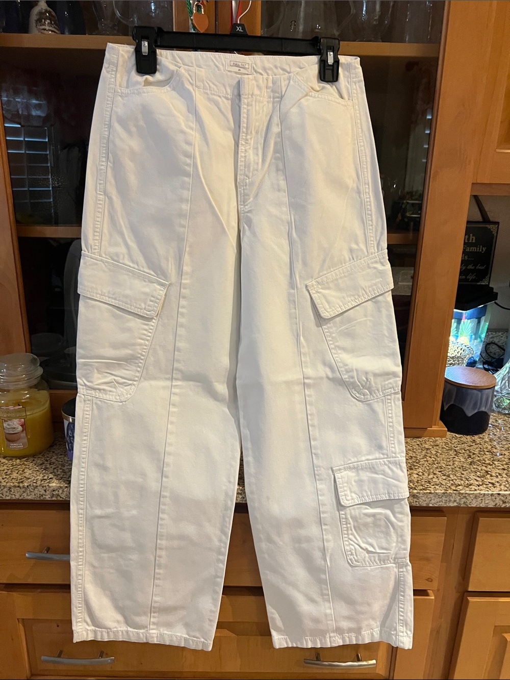 White Cargo Pants for Women’s  - Classic Utility Style